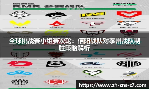 全球挑战赛小组赛次轮：信阳战队对泰州战队制胜策略解析